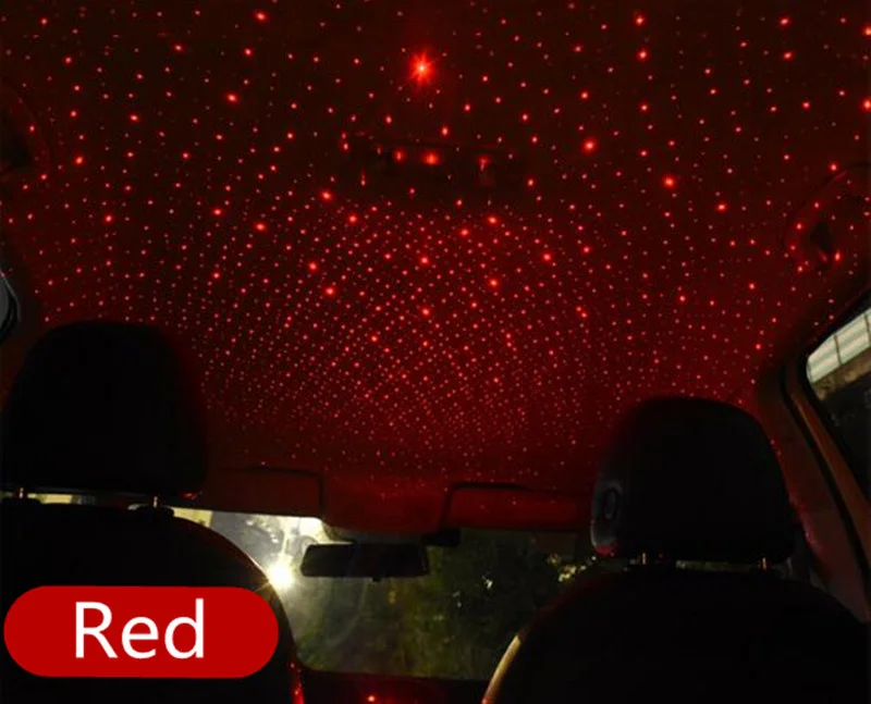 Новый Автомобильный USB светодиодный Ночной светильник на крышу и звезду для