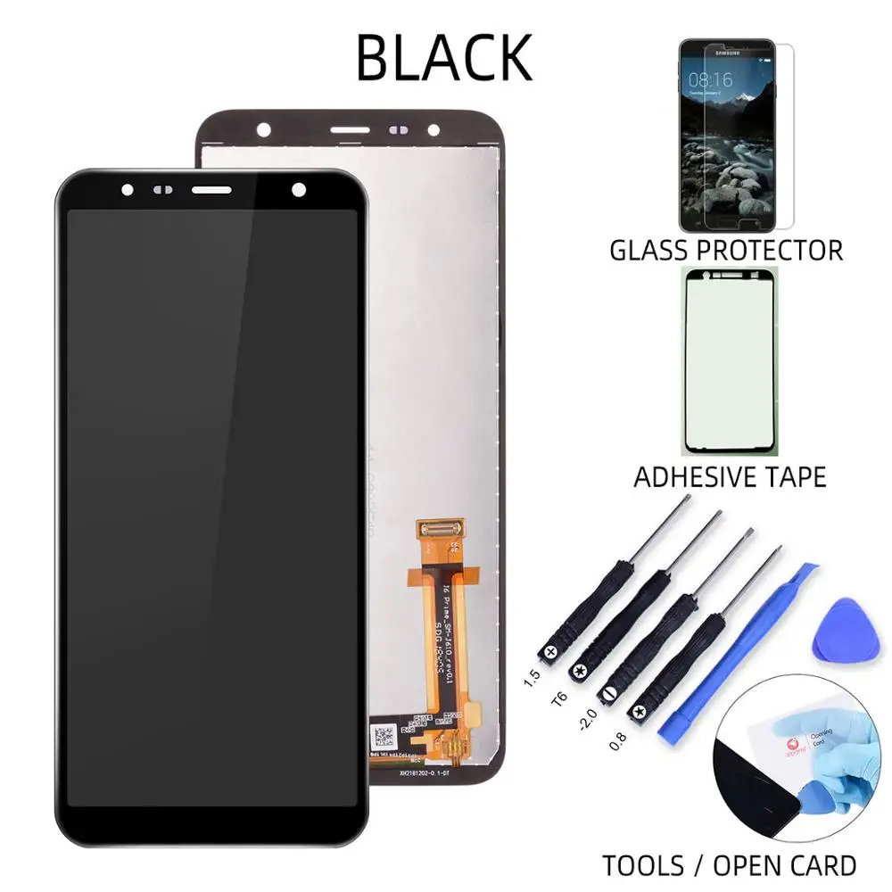 6,0 ''ЖК-дисплей для samsung Galaxy J6+ J610 J610F J610FN, запасной ЖК-экран для samsung J6 Plus - Цвет: Black No Frame