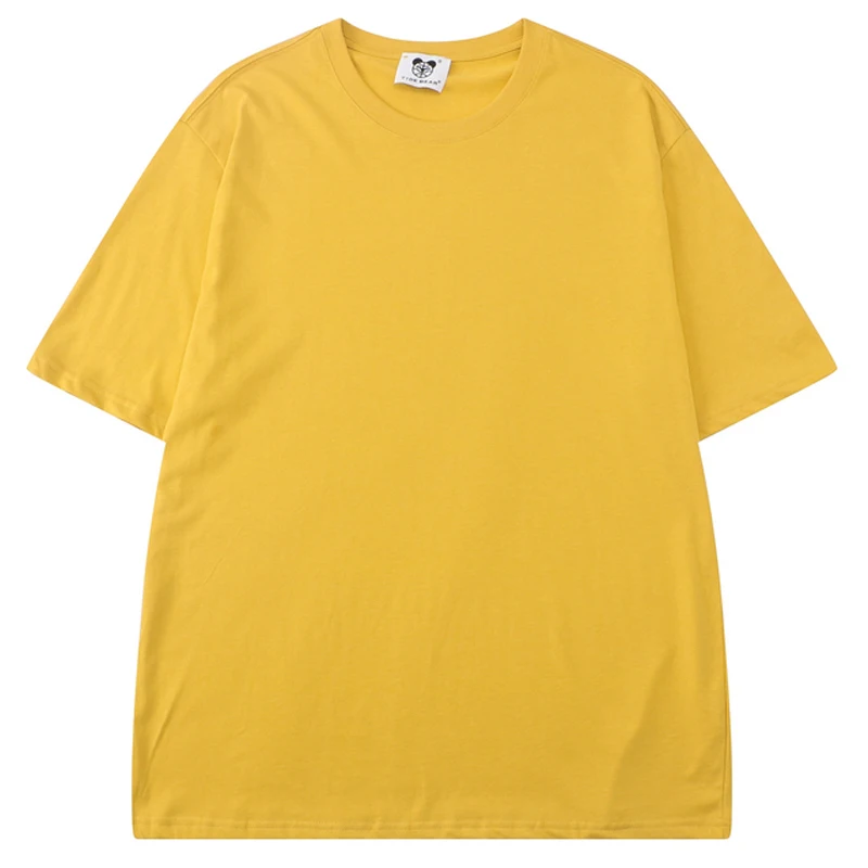 

Mens 100%Cotton Solid Color T Shirt Unisex Short Sleeve t shirts 2022 Summer Oversize T-shirt Male O-neck Loose Top Tee 15-Color