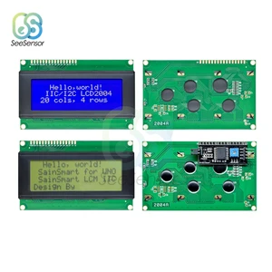 LCD2004 LCD 2004 Module Blue Green Screen 20X4 Character LCD Display Module HD44780 Controller IIC/I2C Serial Interface Adapter