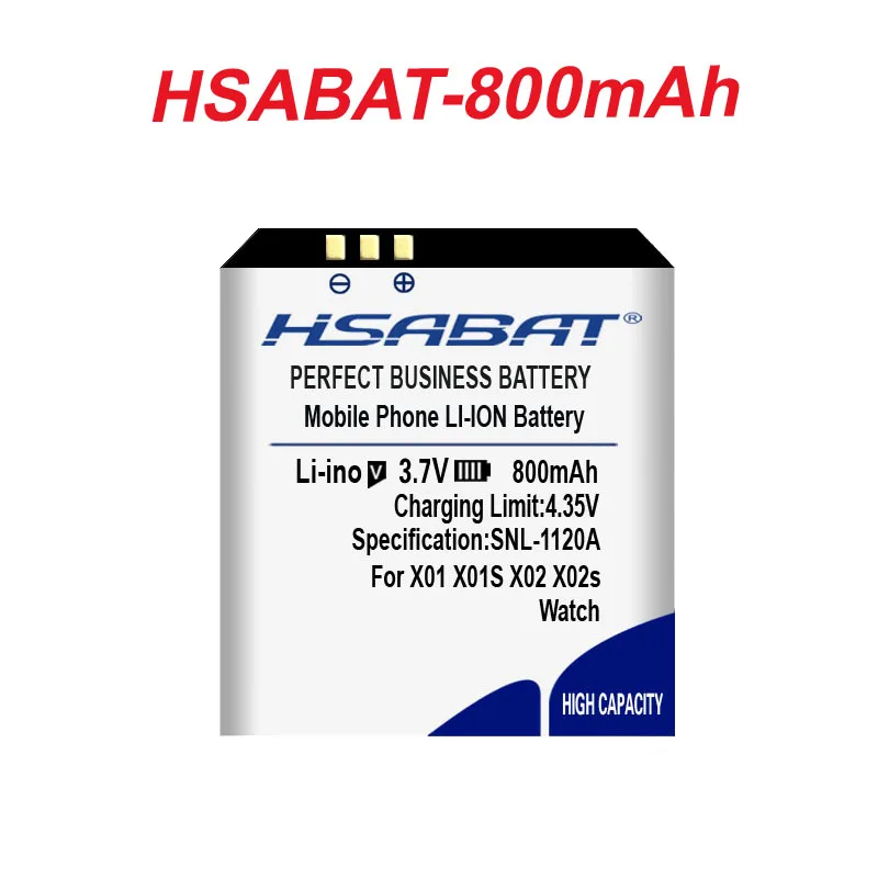 Топ бренд 100% новый аккумулятор 800mAh для X01 X01S X86 X02 PW306 A9Plus Смарт часы в