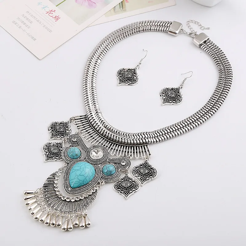 Женское Ожерелье LZHLQ в богемном этническом стиле с кисточками и искусственными