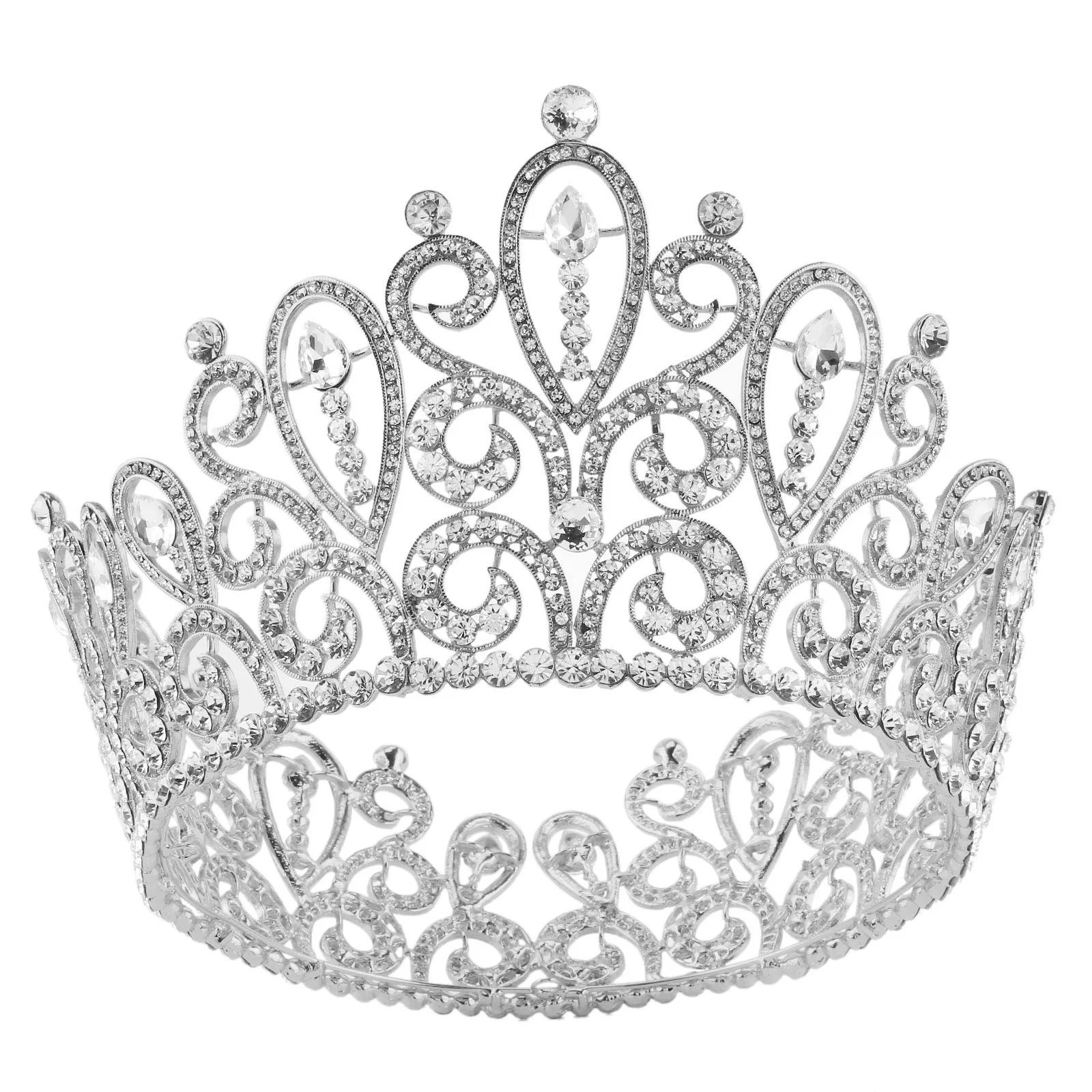 Тиары в стиле барокко женские Свадебные короны принцессы аксессуары для волос с