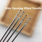 Швейные иглы с большим отверстием для отверстия в хвостовой части, картонная коробка для ручной вышивки сделай сам, для пожилых людей, многоразмерные иглы для вышивания, набор для отверстий