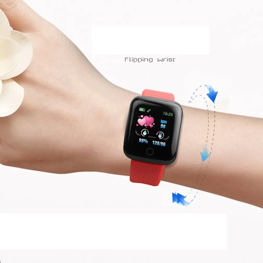 

D20 Pro Smart Watch Y68 Bluetooth Fitness Tracker Sports Watch Heart Rate Monitor Blood Pressure Smart Bracelet for Android IOS