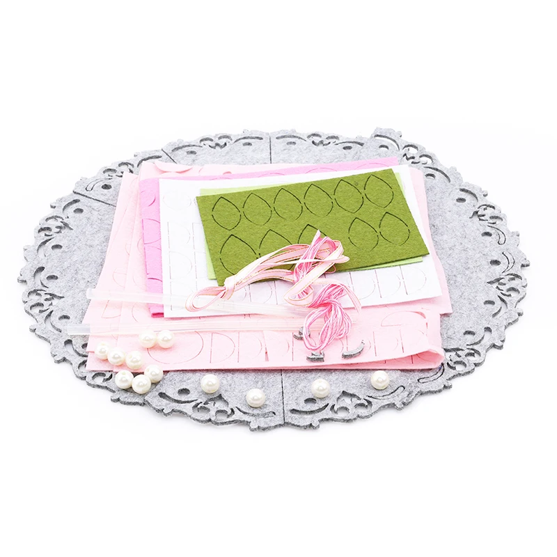 Felt Craft DIY Package Storage Basket Sewing Kit Handwork Material Pack Used To Put Sundries Tool |