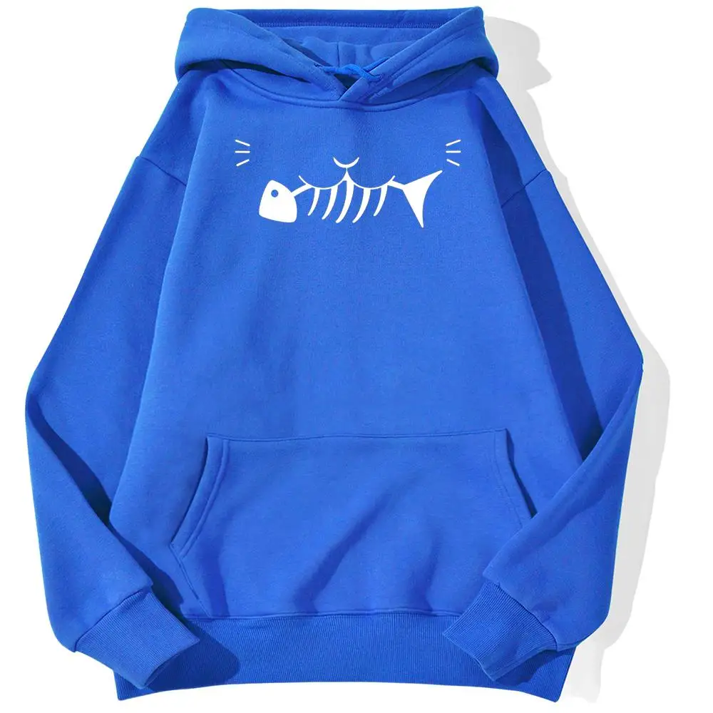 

Cat With Fish Creative Fashion Streetwear Female Loose Hot Sale Hoodies Sport Casual Hoodie Skin Friendly Cool Hoody Women