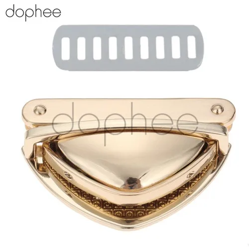 Dophee 1 комплект запорный замок застежка защелка застежки-пряжки для кожаной сумки Сумка кошелек DIY 4 цвета