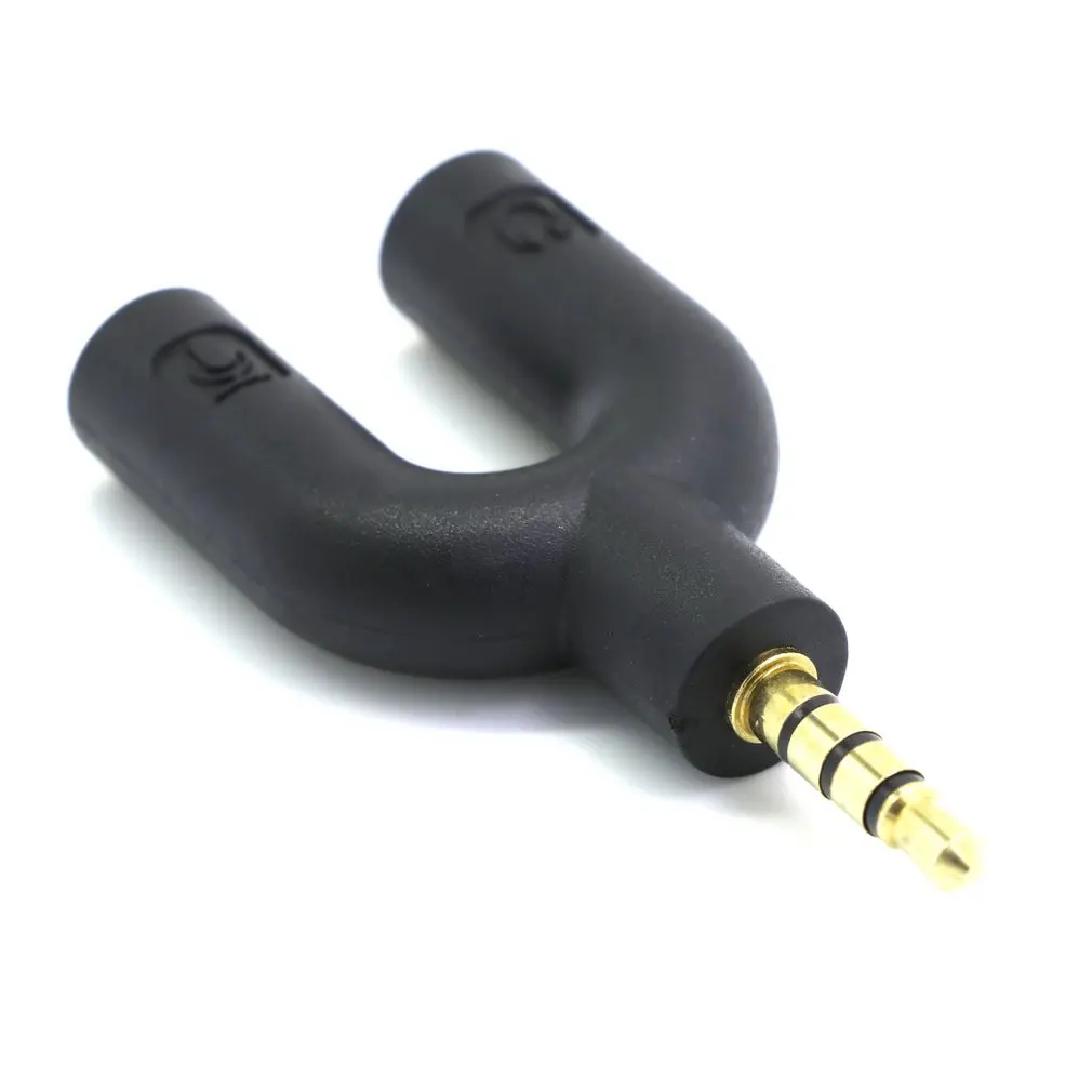 

3.5mm Jack Audio Microphone Headset Earphone Adapter Mini Connector Male to Double Female Connector Audio Splitter