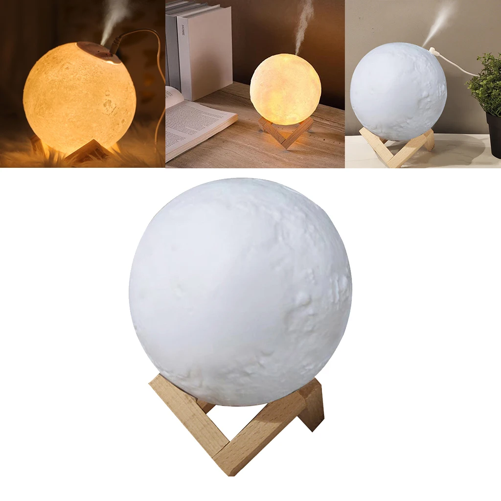 

2020 New 3D Moon Night Light Humidifier 880ML Air Purifier Aroma Diffuser