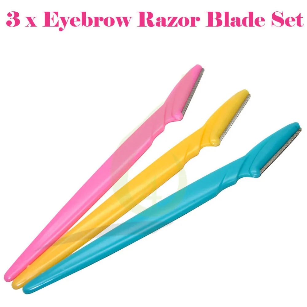 

Women Facial Face Razor Eyebrow Trimmers Blades Shaver 3pcs