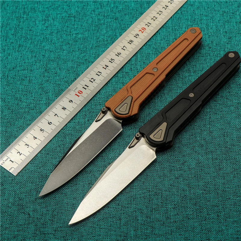 

Folding Knife K110 Steel G10 Handle Camping Outdoor Sharp Survival Fruit Hunting Knife EDC Tactical Self-defense Tool