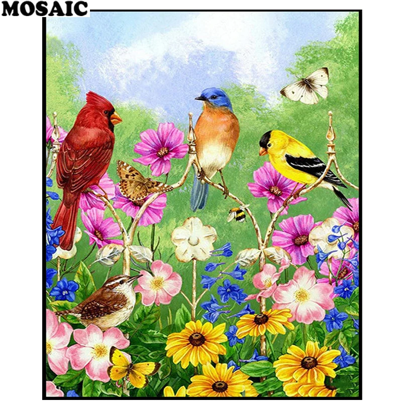 

Полная Алмазная вышивка пейзаж полный комплект птица круглая алмазная живопись полный квадрат Новое поступление Цветочная мозаика Стразы ...