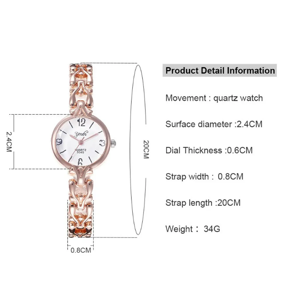 

Fashion 5pcs Set Women Watches Women's Fashion Simple Bracelet Bracelet Quartz Luxury Wrist Watch Female Models Reloj Mujer 2020