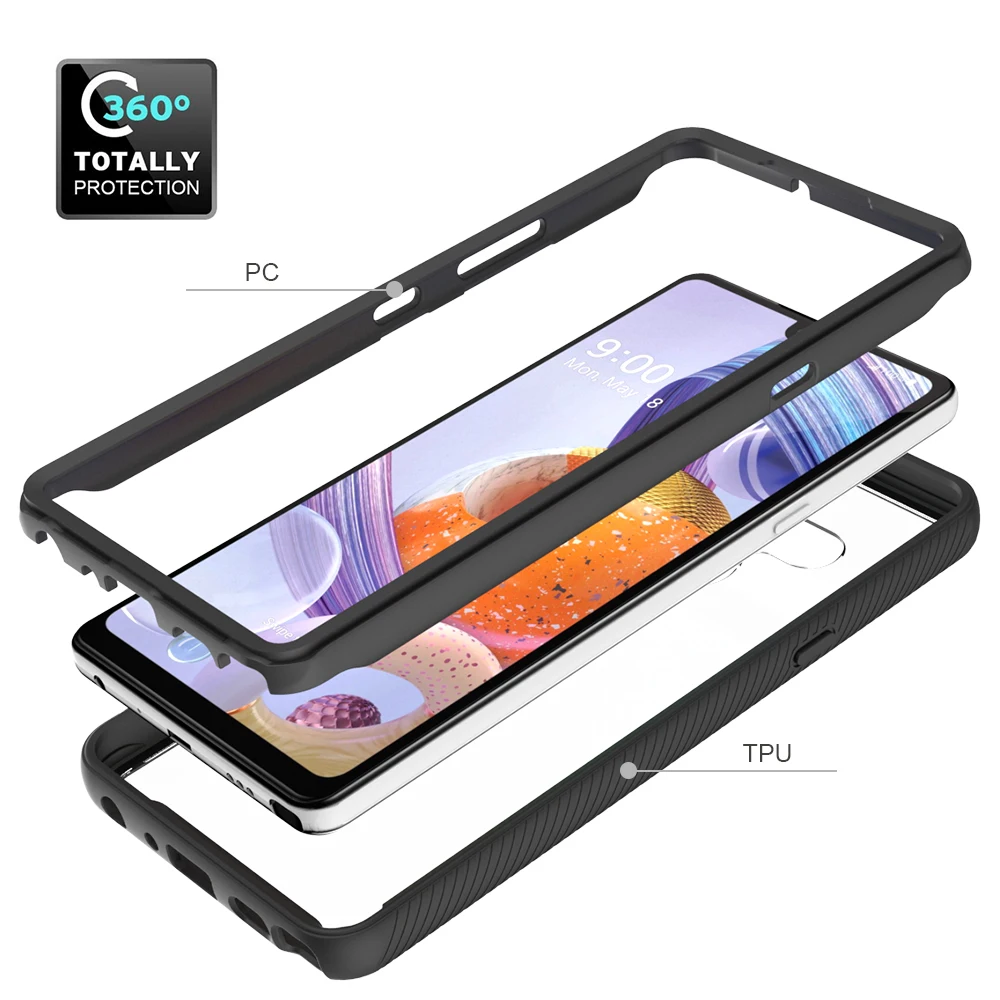 

Case for LG Stylo 6 Velvet G8X G8 ThinQ V50S V50 V60 K40S K51 K51S K61 K41S K31 K40 5 PC + TPU Shockproof Phone Cover