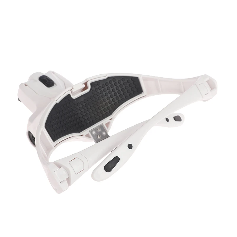 

5 Lens Loupe Eyewear Magnifier With Led Lights Lamp Interchangeable Lens