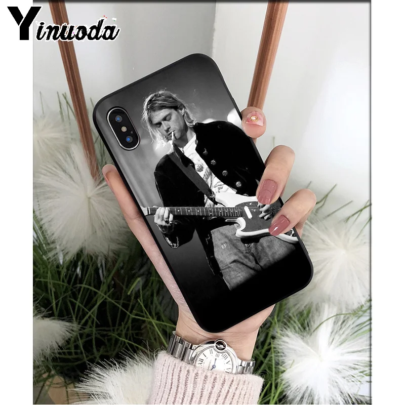 A4 Yinuoda Nirvana Kurt Cobain высококачественный чехол для телефона для iPhone 8 7 6 6S Plus 5 5S SE XR X XS MAX Coque Shell - Цвет: A4
