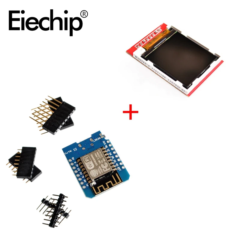 

ESPDuino NodeMCU мини D1 Беспроводной модуль Wi-Fi, с тонкопленочных транзисторах на тонкоплёночных транзисторах Цвет 1,44 дюймов ЖК-дисплей Экран для ...