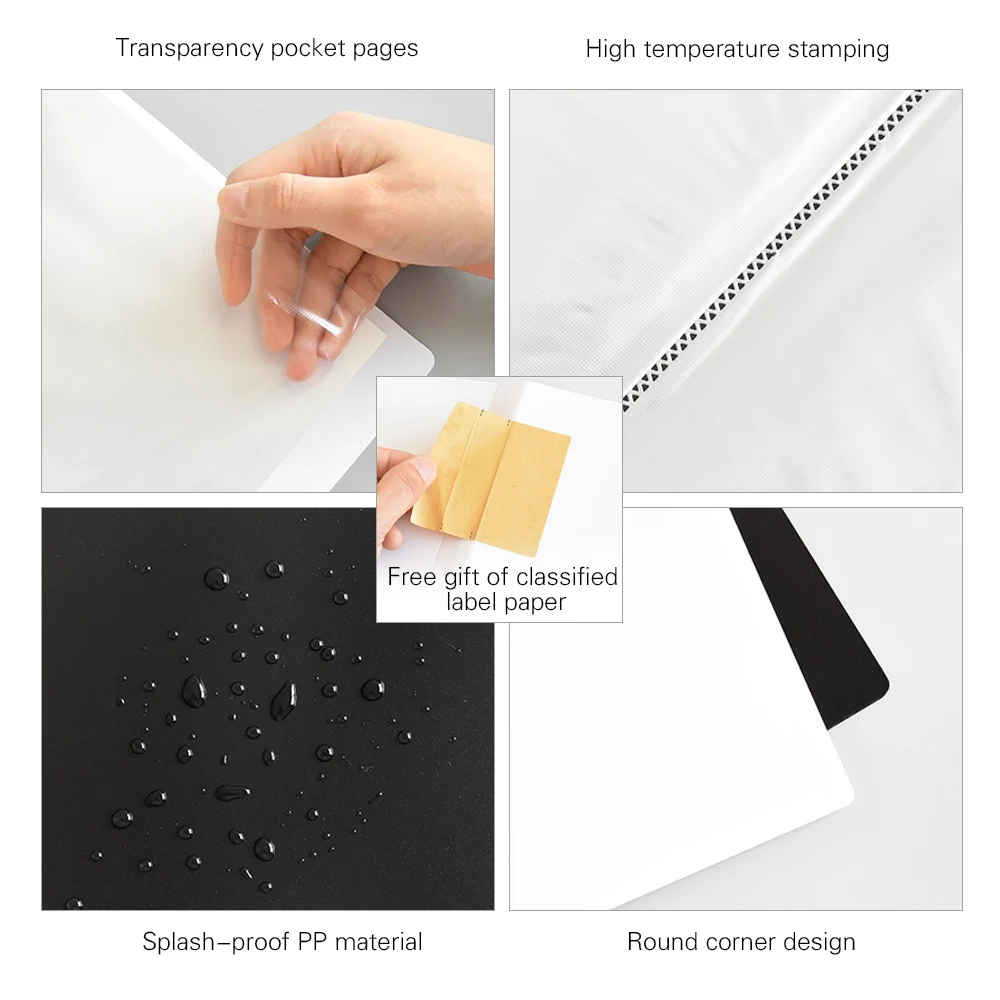 Папка-держатель для файлов А4 прозрачная 10 карманов | Канцтовары офиса и дома