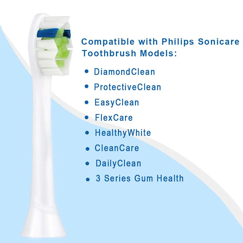 8 шт. YH729 сменные насадки для зубных щеток Phillips Sonicare DiamondClean/ProtectiveClean Gum Health HX6068
