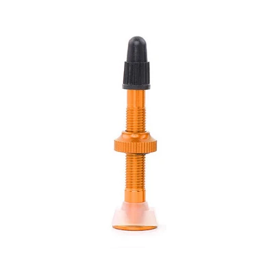 orange 1 шт. 52 мм бескамерный клапан для велосипеда MTB дорожный велосипед presta клапан высокого качества алюминиевый сплав бескамерные шины FV клапан - Цвет: orange
