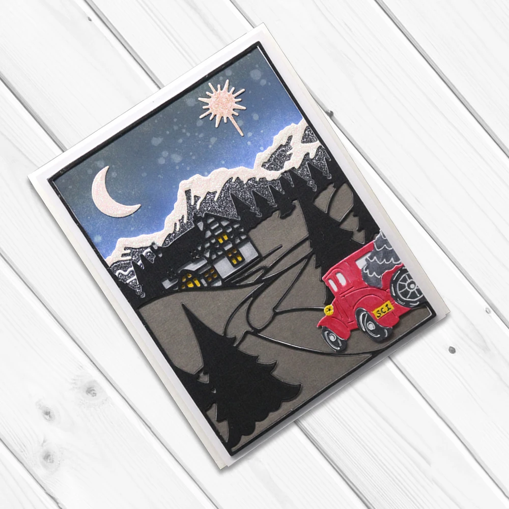 Новая креативная история фон тиснение режущий пресс форма инструмент шаблон для