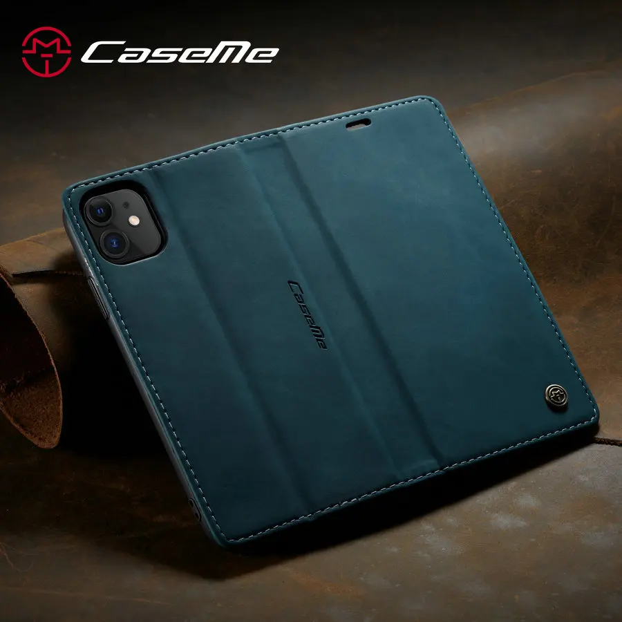 luxury case for iphone 8 7 plus x xr xs wallet retro leather cover case for iphone 12 11 pro max flip protective back cover capa free global shipping