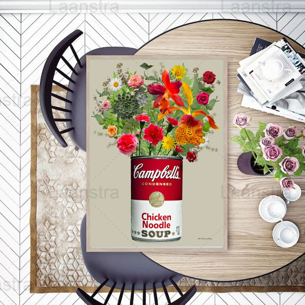 

Colorful Flowers Home Decoration Painting Retro Feeling Living Room Wall Canvas Art Poster Bedroom Dining Room Vintage Prints