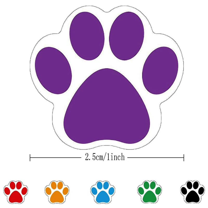 

Colorful Paw Print Stickers,Dog Cat Bear Paw Labels Stickers Of 6 Colors,as Reward Sticker Stationery Teacher For Kids