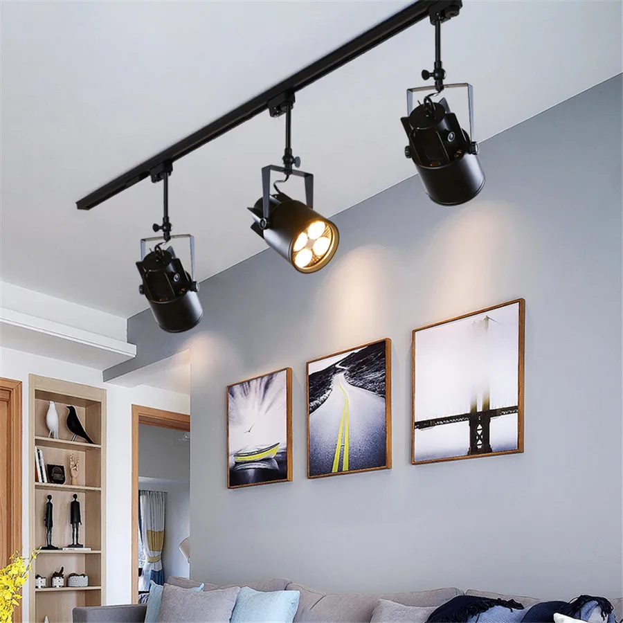 BEIAIDI промышленный Лофт художественный светодиодный Трековый светильник 15 Вт 25 35