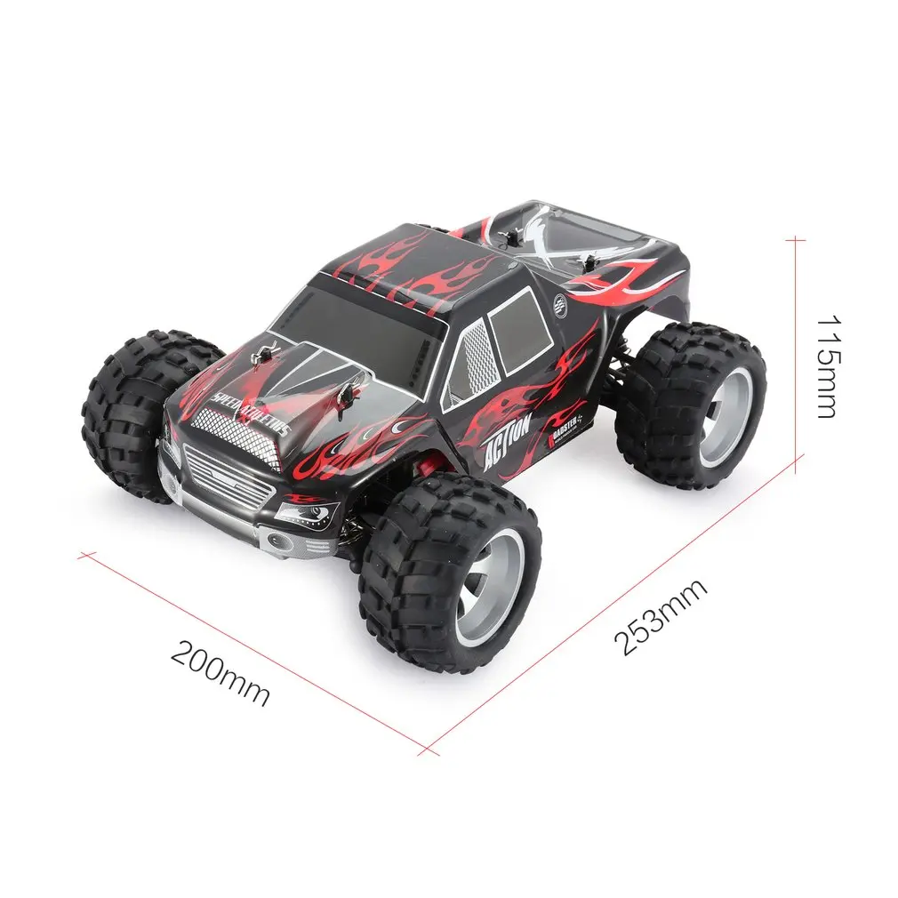 

WLtoys A979 2.4GHz 1/18 Full Proportional Remote Control 4WD Vehicle 45KM/h Brushed Motor Electric RTR Off-road Buggy RC Car Toy