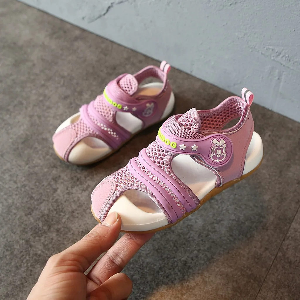 

JAYCOSIN Close Toe Girls Sandals For Beach Summer Boys Shoes Kids Sandals Casual Children Shoes Cut-outs Sport Sandals For baby