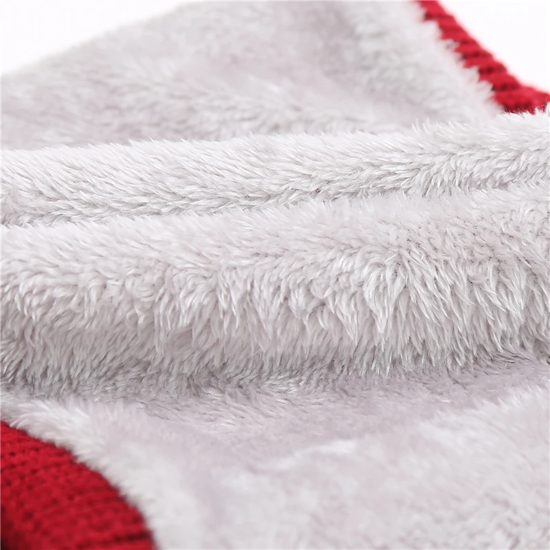 

Snood Women Ring Neck Scarf Knitted Cashmere Cotton Feeling Bandana Print Christmas Accessories Unisex Warm Scarves for Men's