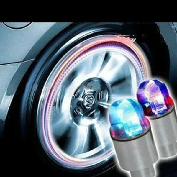 

2Pcs Car Tire Valves Cap Light Motion Sensor Motorcycle Bike Truck Wheel Decoration Neon Strobe LED Lamp Waterproof Bulb