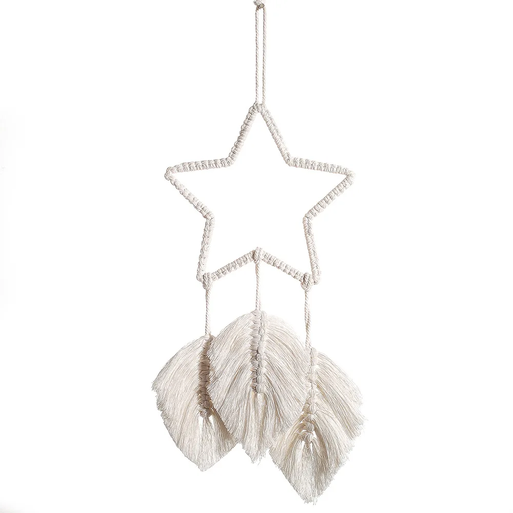 

Bohemia Wall Pendants Star Handmade Weaving Ornament Dreaming Hanging Kid Room Bedding Decorating