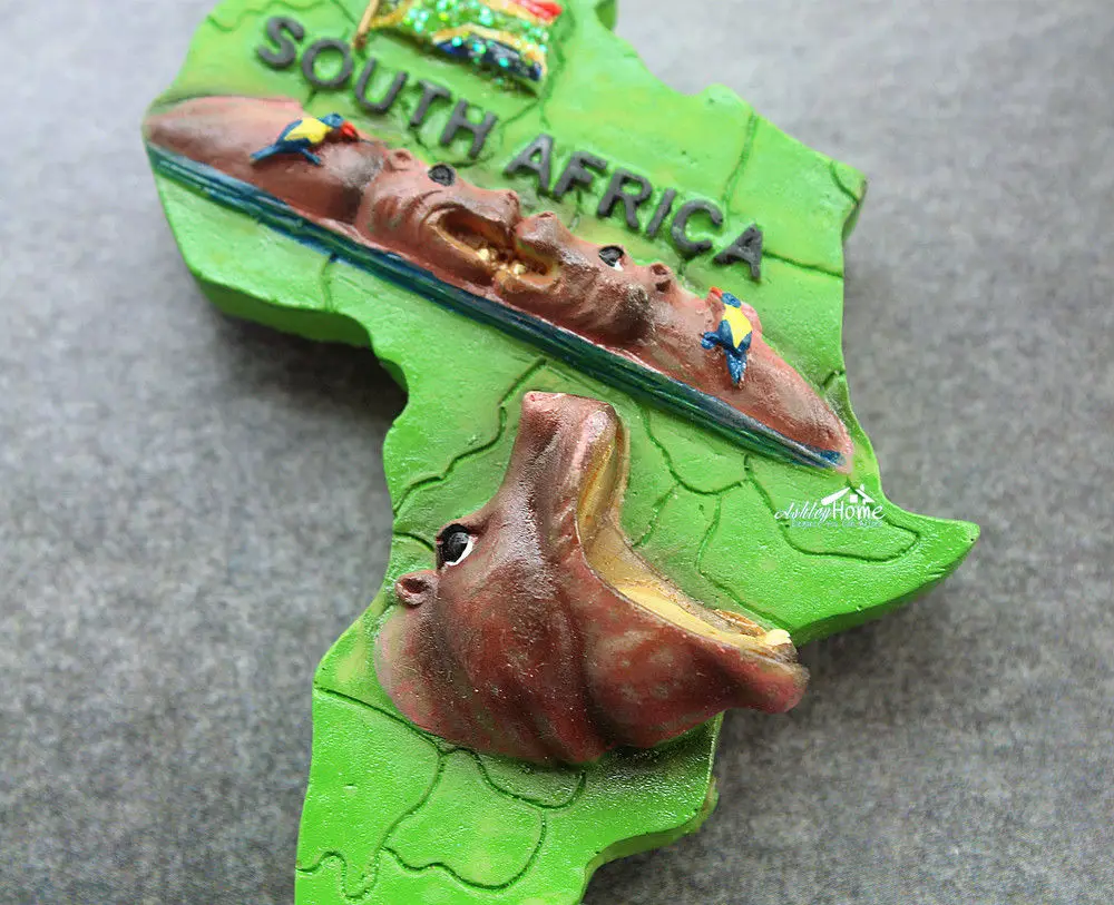 Сувенир в Южно-африканском стиле хиппо сувенир для путешествий магнит на