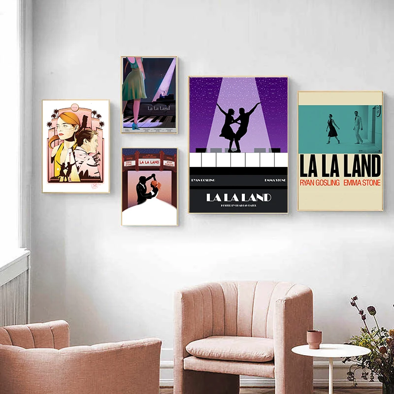 

La La Land Music Movie Artwork Canvas Painting Wall Art Print Modern Poster Wall Pictures For Living Room Decor