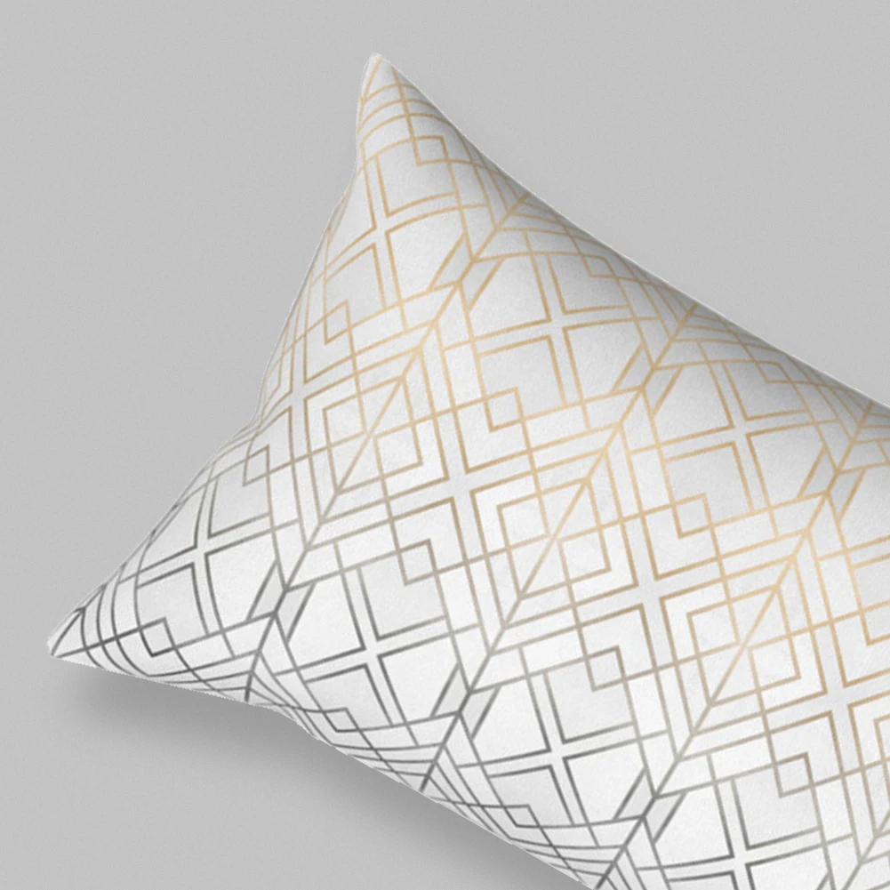 

Rectangle Geometric Cube Throw Pillow Case Cushion Cover Sofa Bed Car Cafe Decor