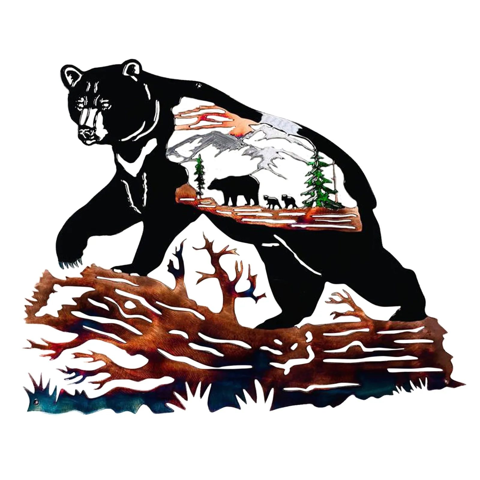 Красивые тапочки в виде медвежонка Цвет Коричневый сцена для искусства стены