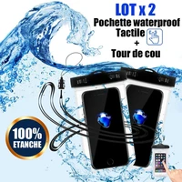 pack 2 sac housse pochette waterproof etanche for iphone se 5s 678x xr xs max