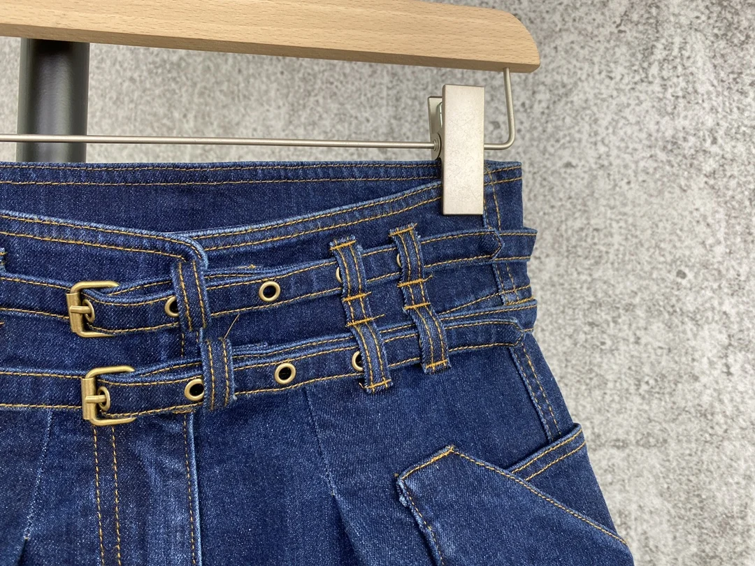 New 2021 Summer Women High Waist Denim Short Pants For Female Gndz 2.27