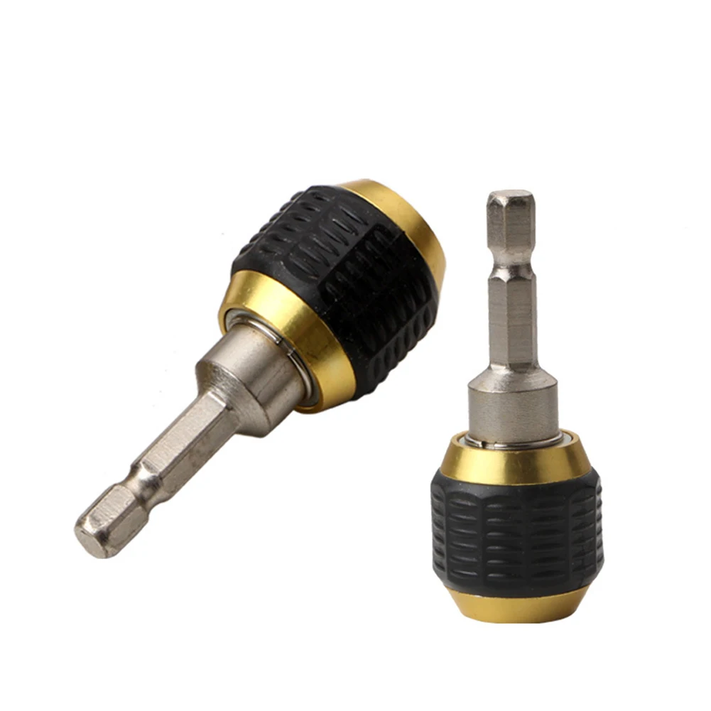 

On salling! Quick Coupler Hex Shank 1/4 Inner Self-Locking Hex Connecting Rod Chuck Power Tool Drill Chuck Adapter Accesso