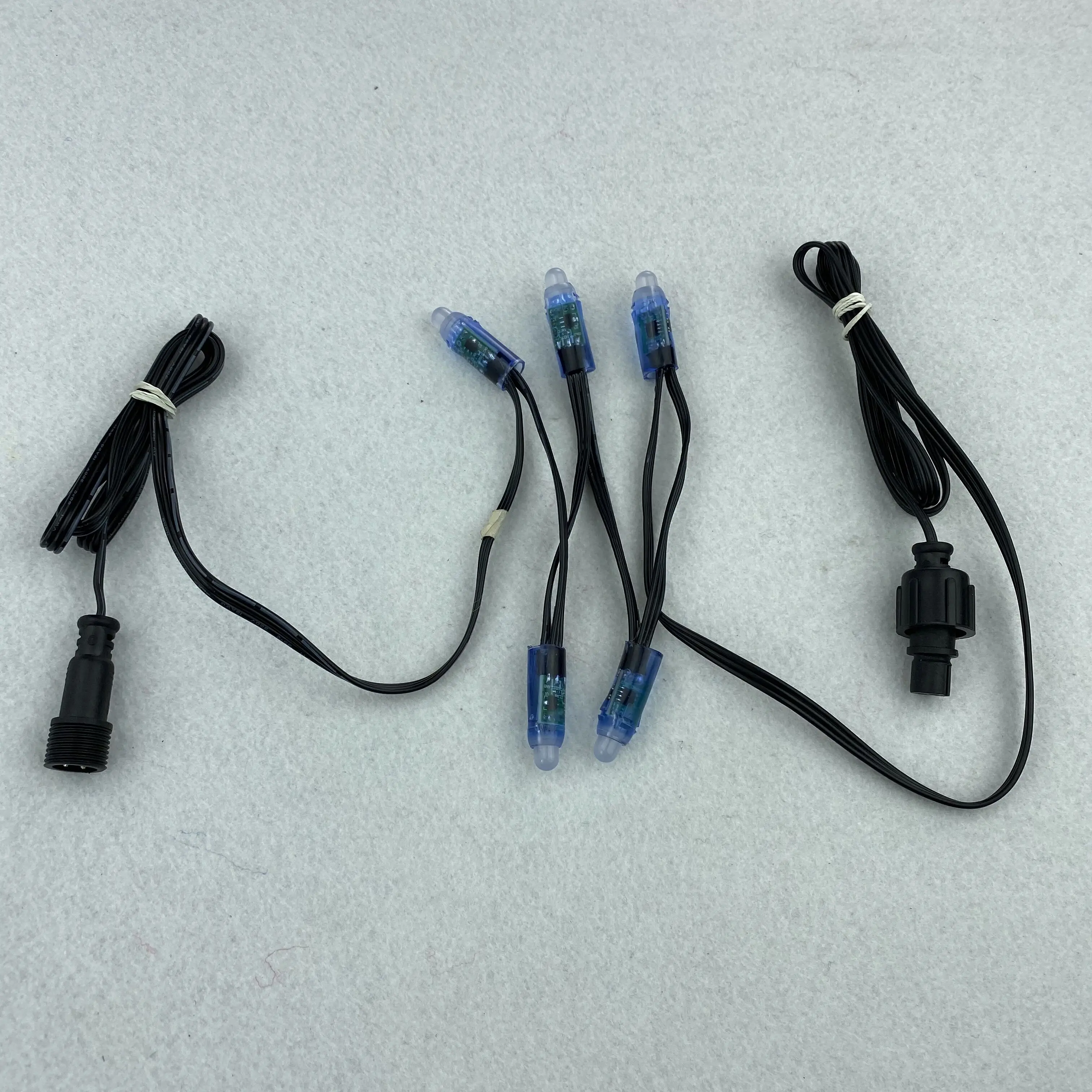 5 pixels/set 12V WS2811 регулируется пикселей 18AWG черный провод 4 &quot(10 см) интервал между 1