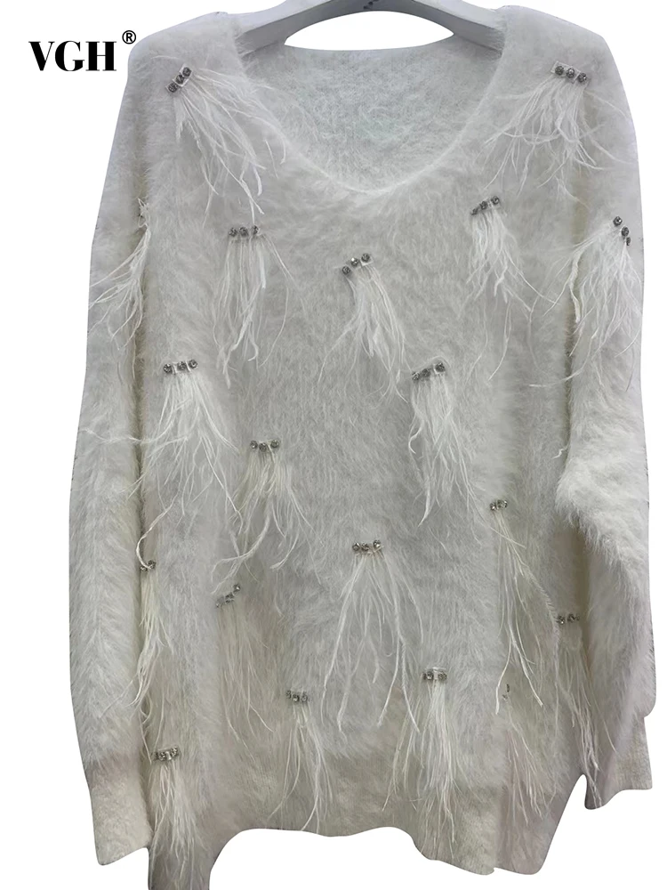 

Женский однобортный свитер с V-образным вырезом и длинным рукавом