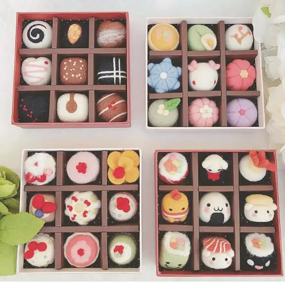 Набор для рукоделия из шерсти и фетра валяния в подарочной коробке | Дом сад