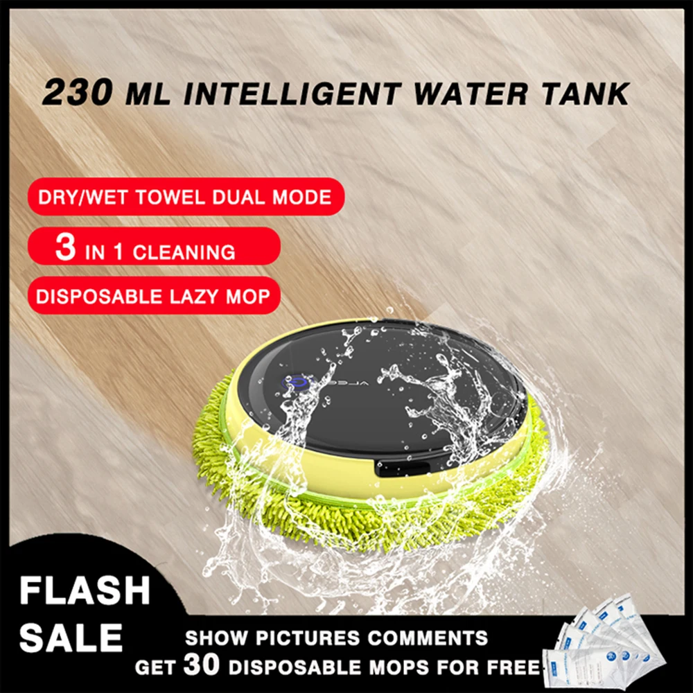 

Mopping Robot Sweeping Cleaner Water Tank 4000mAh Without Washing Cloth For Floor Scrubber Mopping Machine Floorcloth Cleaning