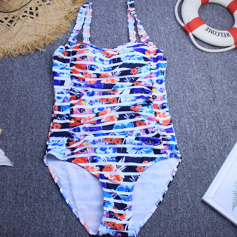 Пуш ап Для женщин купальники размера плюс Одна деталь купальник V образным