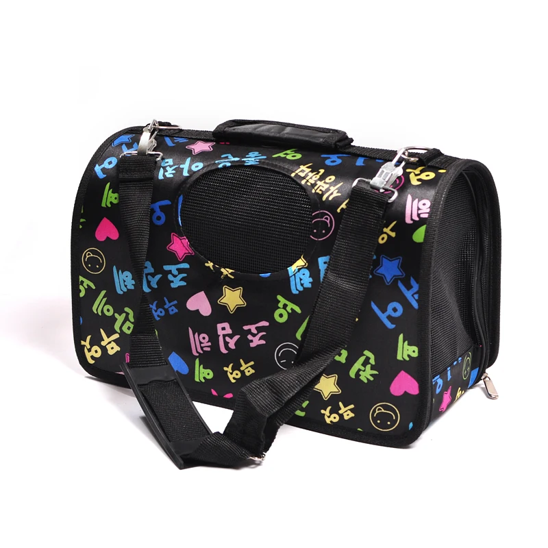 

Transport Cat Carrier Cage Collapsible Crate Cat Bag Handbag Cute Carrying Bags Sac De Pour Chien Folding Pets Supplies AB50XD