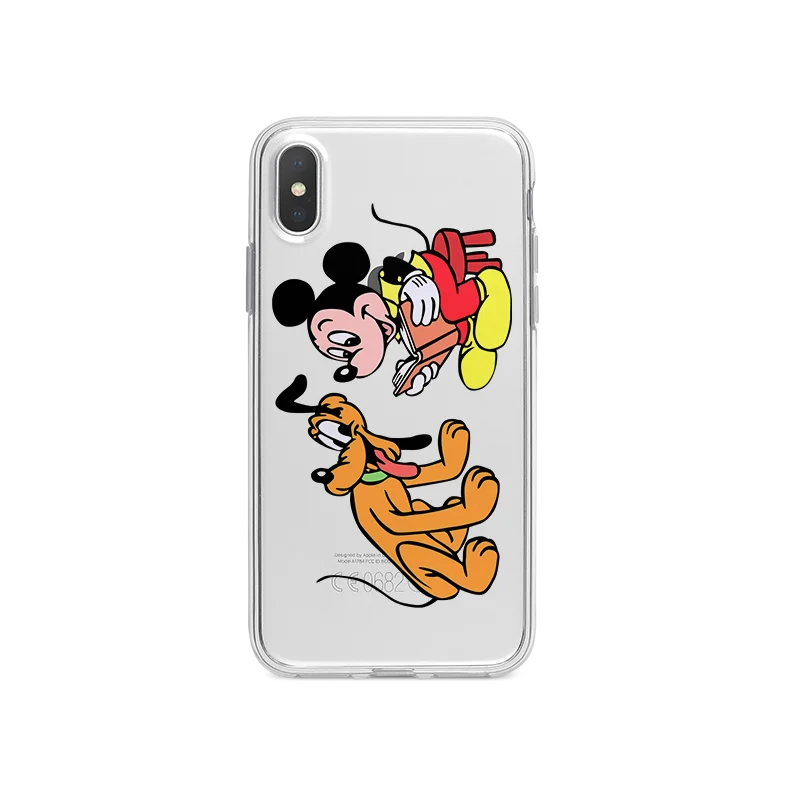 

Disney cartoon mobile phone case Mickey cute for iPhone11promax/11pro/11/xsmax/xs/xr/7p/8p/se/6s ladies transparent phone cover