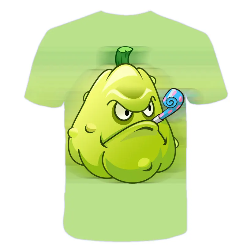 

Kids Clothes Plants vs. Zombies 3D Printed T-Shirts 2021 New Children's Funny Hip Hop Short Sleeve Baby Boys Casual Streetwear